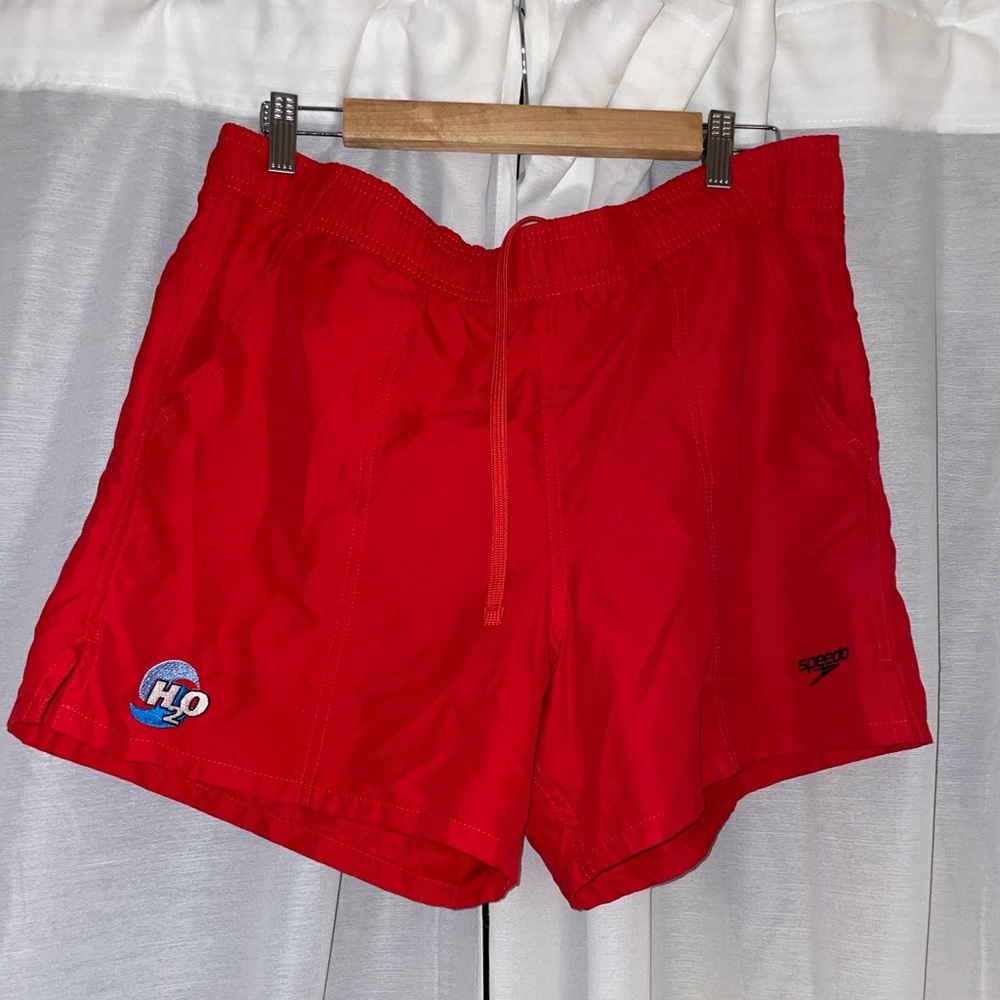 Vintage Speedo H2O Red Shorts
